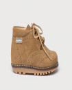 Made in Spain English Suede Leather Bootie EU20-EU25 Brown